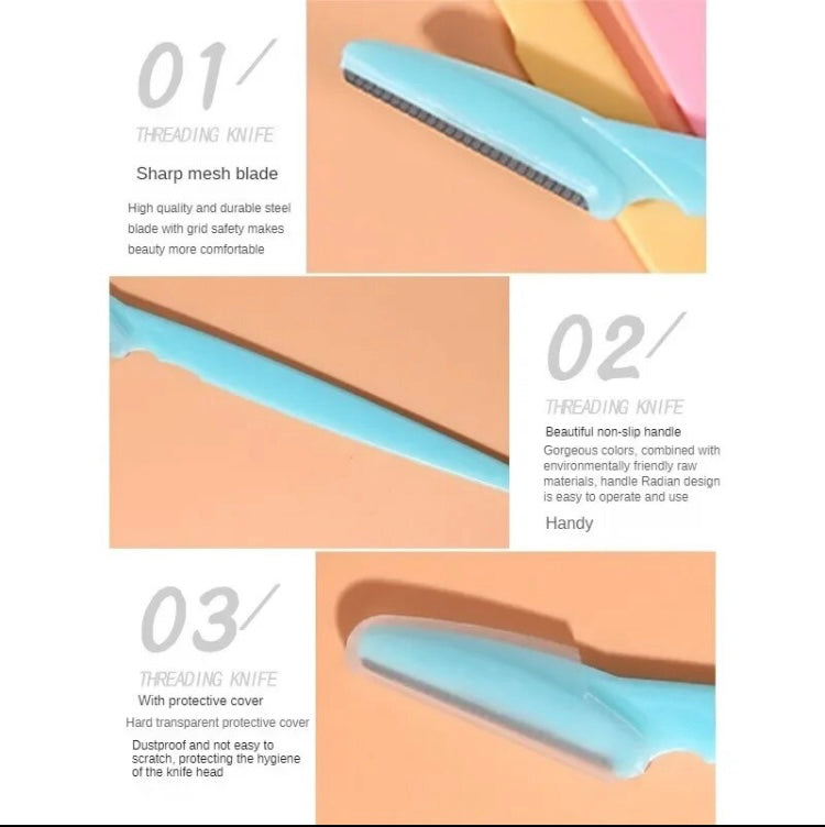 3pcs Eyebrow Trimmer Blade Razor