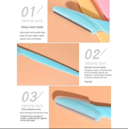 3pcs Eyebrow Trimmer Blade Razor