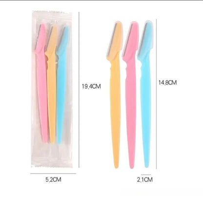 3pcs Eyebrow Trimmer Blade Razor